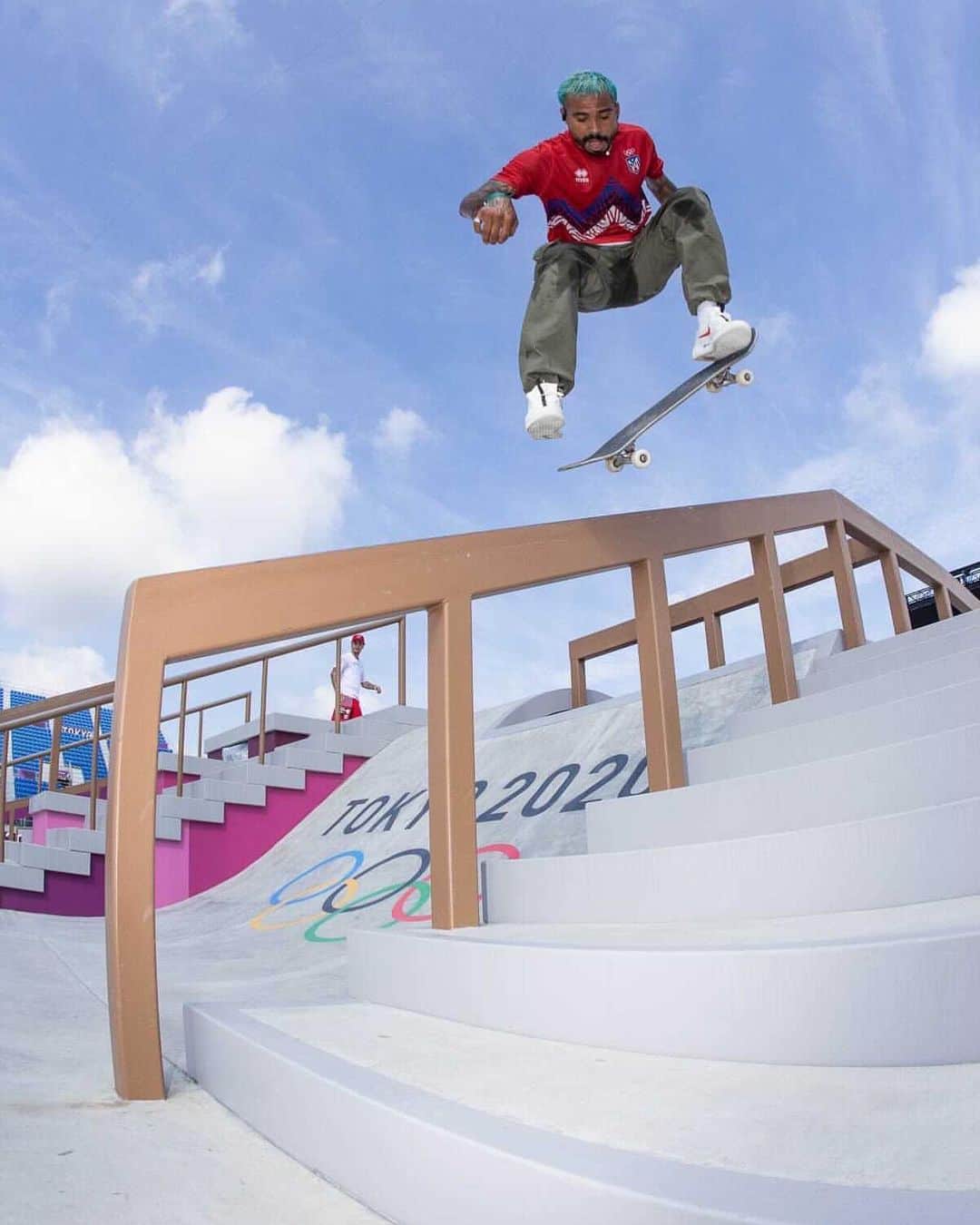 マニー・サンティアゴのインスタグラム：「OLYMPIC 🛹 COURSE | 🇵🇷 📸: @atibaphoto | @worldskatesb」