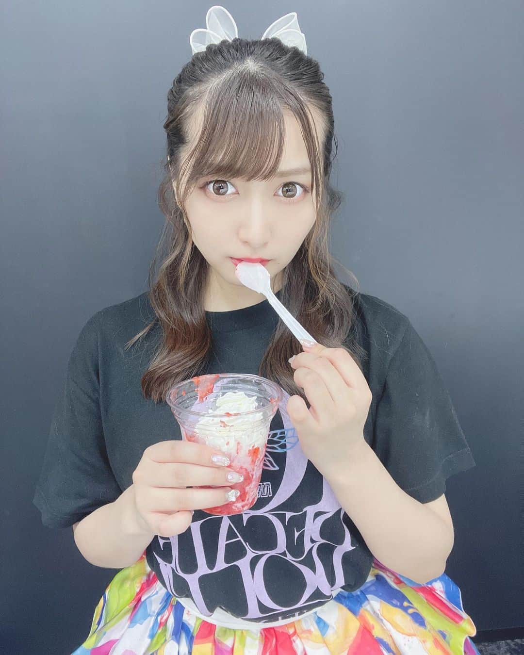 太田里織菜のインスタグラム：「. . #関ケ原唄姫合戦 day2⭐️ . おつかれさまでちた✩°｡⋆⸜(ू｡•ω•｡) 暑すぎた〜〜🍓 . . #らぶどる」