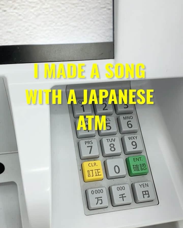 マット・キャブのインスタグラム：「OKAN¥E CHŌDAI 💴 ft. 🤫  ATMの音をサンプリングして、曲を作ってみた‼️ Made with @bandlab 📱🔥  フルバージョン欲しかったらコメント💴💴💴  #BANDLAB」