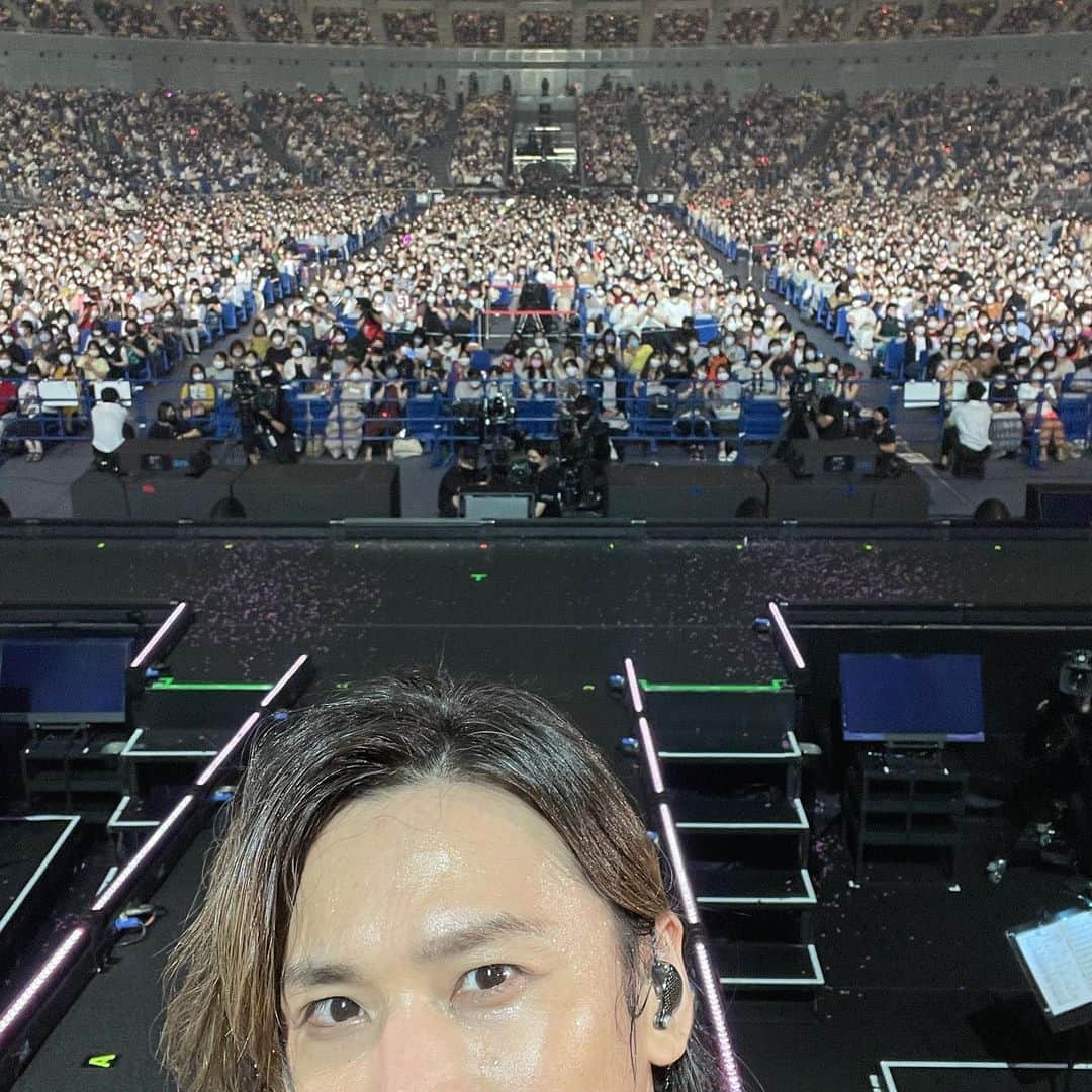 堂本光一のインスタグラム：「Ima masani live Tyumen ちゅーめんって何！？」