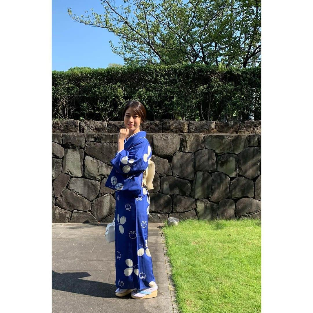 月船さららさんのインスタグラム写真 - (月船さららInstagram)「うふん。 久々に着物でお出かけ。 夏の着物ってだーいすき❤️」7月25日 15時32分 - sarara_tsukifune