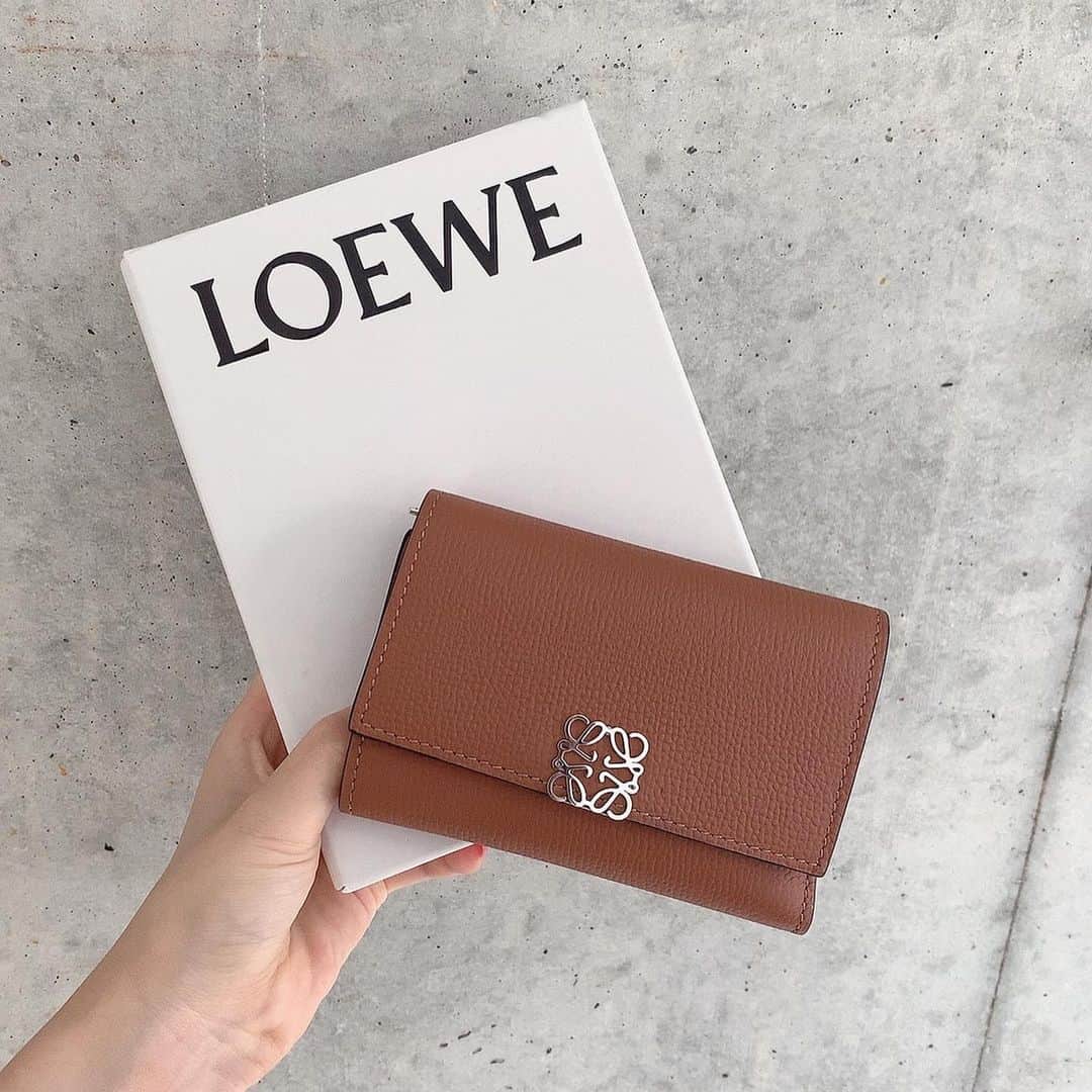 MIYUさんのインスタグラム写真 - (MIYUInstagram)「𝑁𝑒𝑤 𝑊𝑎𝑙𝑙𝑒𝑡 𝑓𝑟𝑜𝑚 @loewe 🌿 ロエベの1番新しい型のお財布。可愛すぎてずっと眺めてる... これ持ってるといろんな人から褒められて嬉しい♡ #loewe #loewewallet #ロエベ #ロエベ財布 #財布」7月25日 18時22分 - miyu__.oo