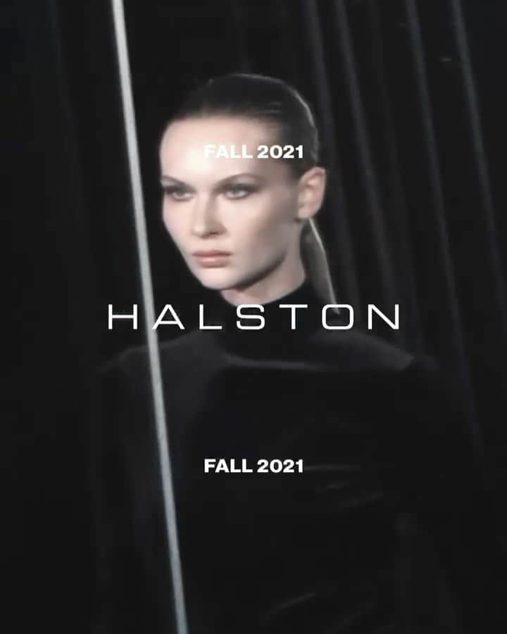 ホルストンのインスタグラム：「Halston Fall 2021 by @robertrodriguezofficial. Coming soon.  #halston」