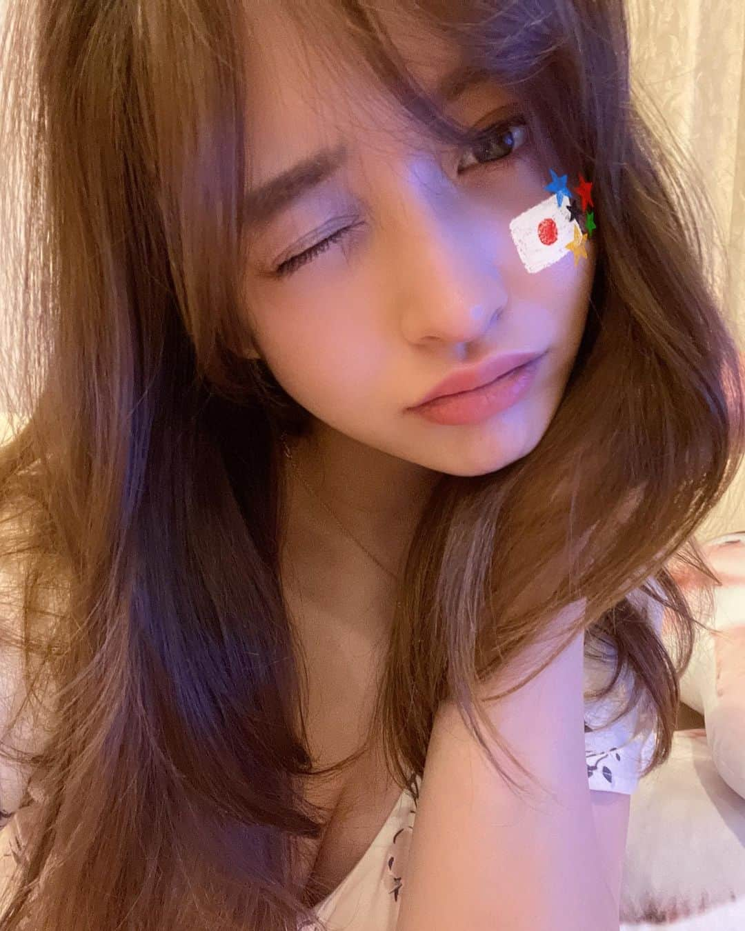 野崎萌香さんのインスタグラム写真 - (野崎萌香Instagram)「Good Night🇯🇵♥️💚🖤💙💛」7月26日 1時10分 - moeka_nozaki