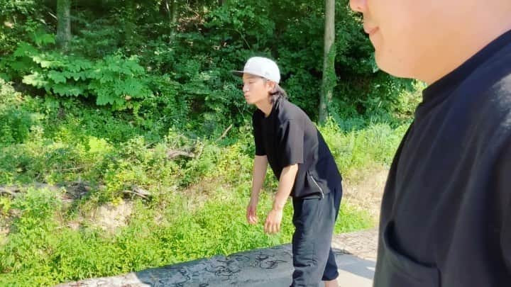 フンのインスタグラム：「#모두의캅 #웹드라마 #촬영현장 우다다다다다다다다 !!! (폭염에 모두 너무 고생한 날..😭)」