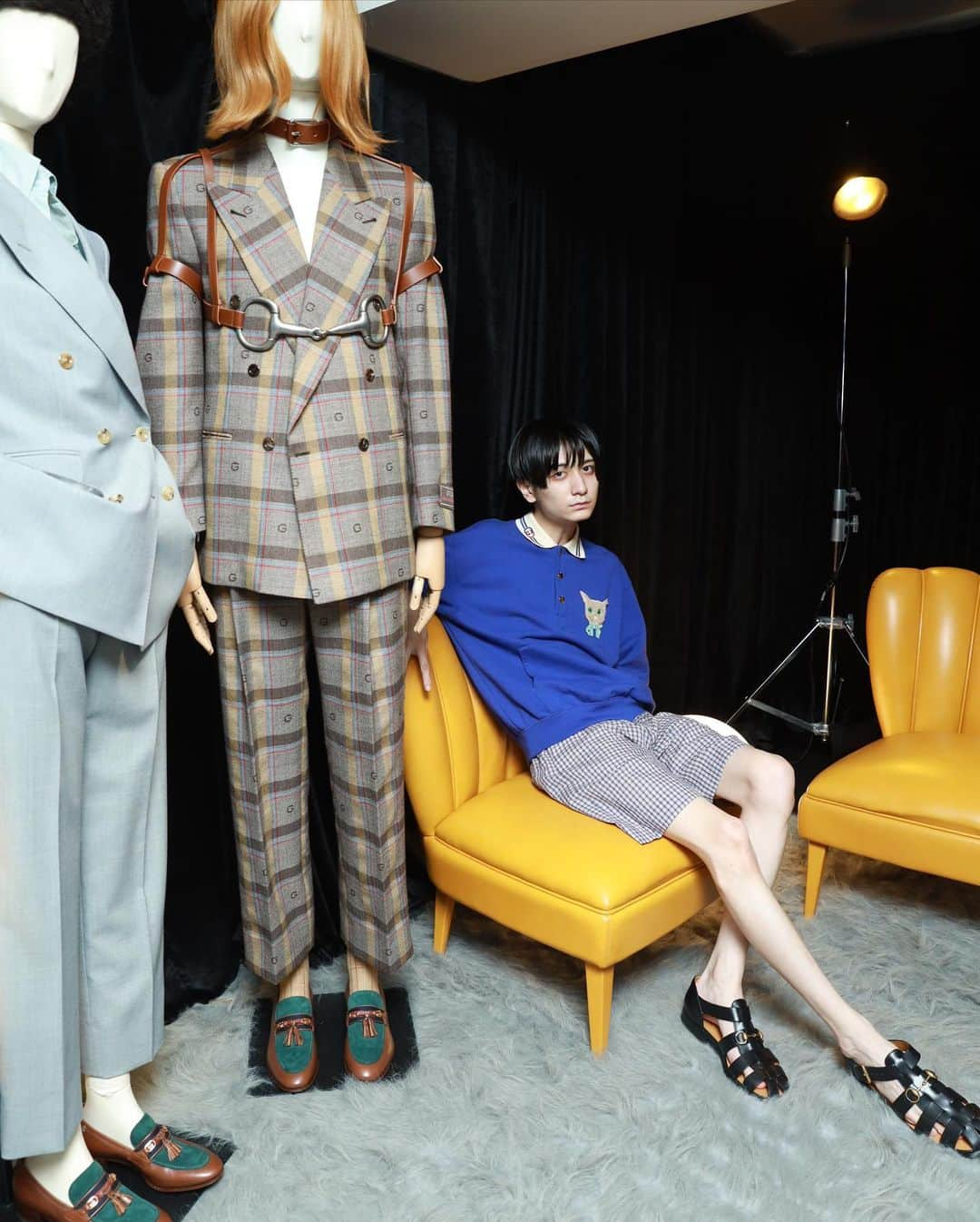 吉井添さんのインスタグラム写真 - (吉井添Instagram)「🆙 GUCCI ARIAの展示会へお邪魔しました！洋服、空間すべてキラキラしていました(^ ^)  #GucciAria」7月26日 16時01分 - ttt_eee_nnn