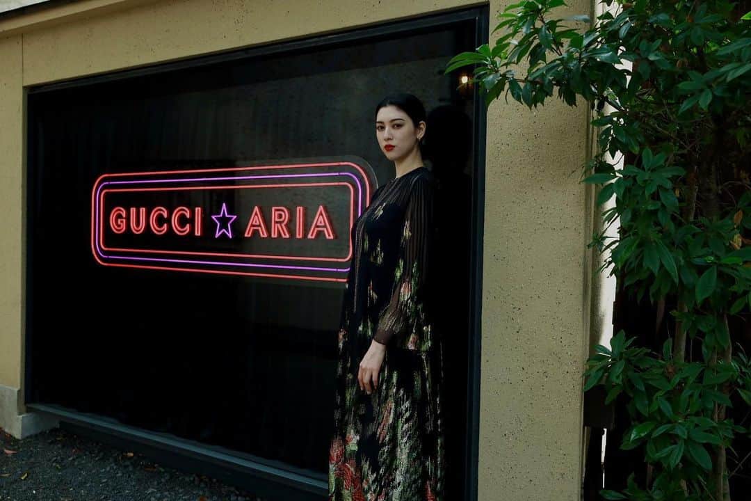 三吉彩花さんのインスタグラム写真 - (三吉彩花Instagram)「Gucci の展覧会へご招待していただきました🌿  @gucci  #gucciaria」7月26日 21時28分 - miyoshi.aa