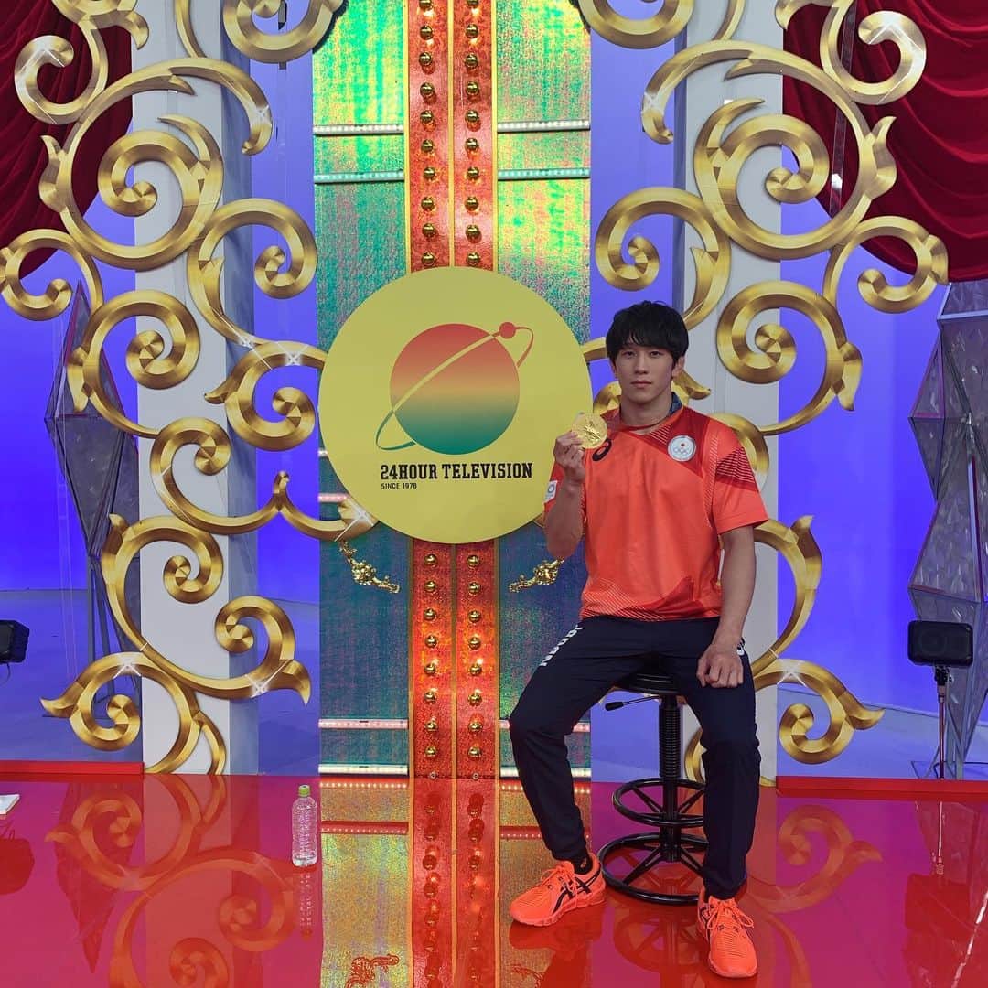 乙黒拓斗のインスタグラム：「24時間テレビ🔥  King & Princeさんと対決をさせていただきました。 凄く楽しかったです！ 皆さんイケメンでした🔥  #24時間テレビ  #kingandprince」