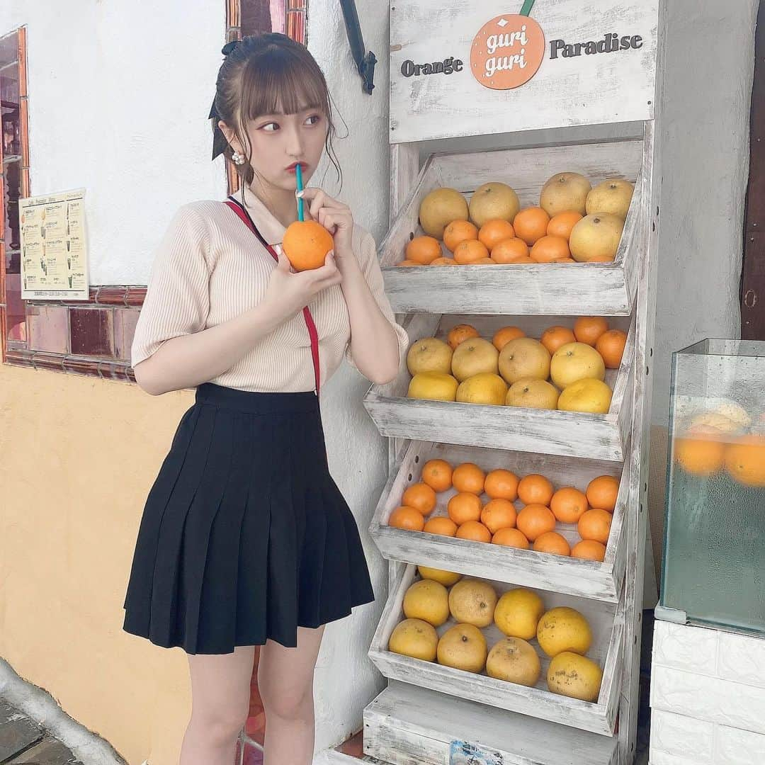 星野麻里愛さんのインスタグラム写真 - (星野麻里愛Instagram)「みかん🍊  #地中海村#志摩地中海村  #三重#三重観光#伊勢志摩#伊勢#三重県」8月22日 19時28分 - maria.pink28