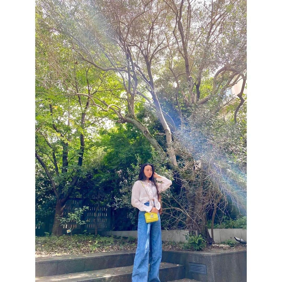 kokiさんのインスタグラム写真 - (kokiInstagram)「I wonder if we will be able to harvest a lot of Olives this year ! Now they're still green ☺️   もうオリーブが実りはじめました!   Bag @louisvuitton」8月22日 17時05分 - koki