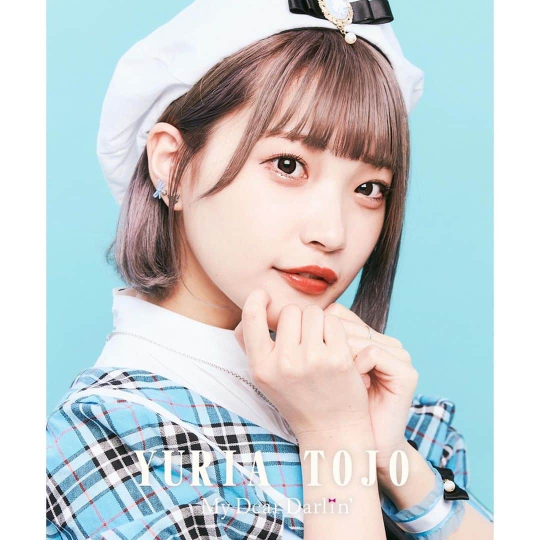 のインスタグラム：「🎀🧡 . YURIA TOJO 【@yurichoco___ 】 ⁡ #マイディア #アイドル  #idol #cute #kawaii  #ヘアアレンジ #ヘアセット  #ライブアイドル #地下アイドル  #ヘアセット #ハイトーンカラー #ボブヘア  #ベレー帽 #福岡 #Japaneseidol #女の子 #Japanesegirl  #アー写 #宣材写真  #かわいい #リボン #可愛い女の子 #衣装 #アイドル衣装 #チェック柄 #ไอดอล #ญี่ปุ่น #ไอดอลญี่ปุ่น #일본 #아이돌 #귀여운」