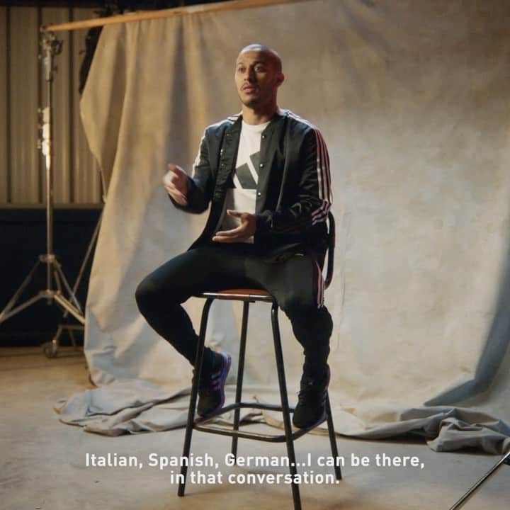 ティアゴ・アルカンタラのインスタグラム：「My language? ⚽🌏 Join the @adidas Members Week to learn the international language of midfield and check out exclusive rewards. #createdwithadidas」