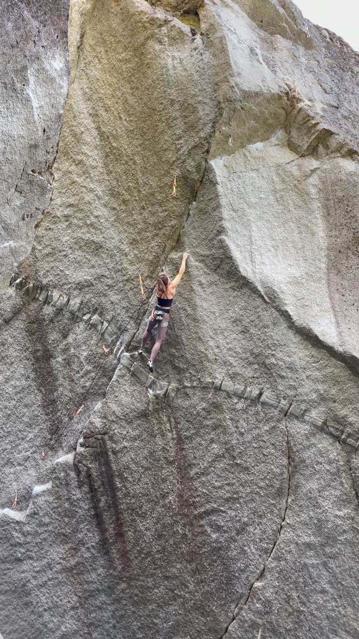 ペイジー・クラッセンのインスタグラム：「Making that backwards progress, but in a good way. Trying to build confidence on the section I know will be stopper when it comes time for redpoint burns. Now if only my shoulders weren’t flamed by the time I got to this point.  @eddiebauer @lasportivana @maximropes @physivantage」