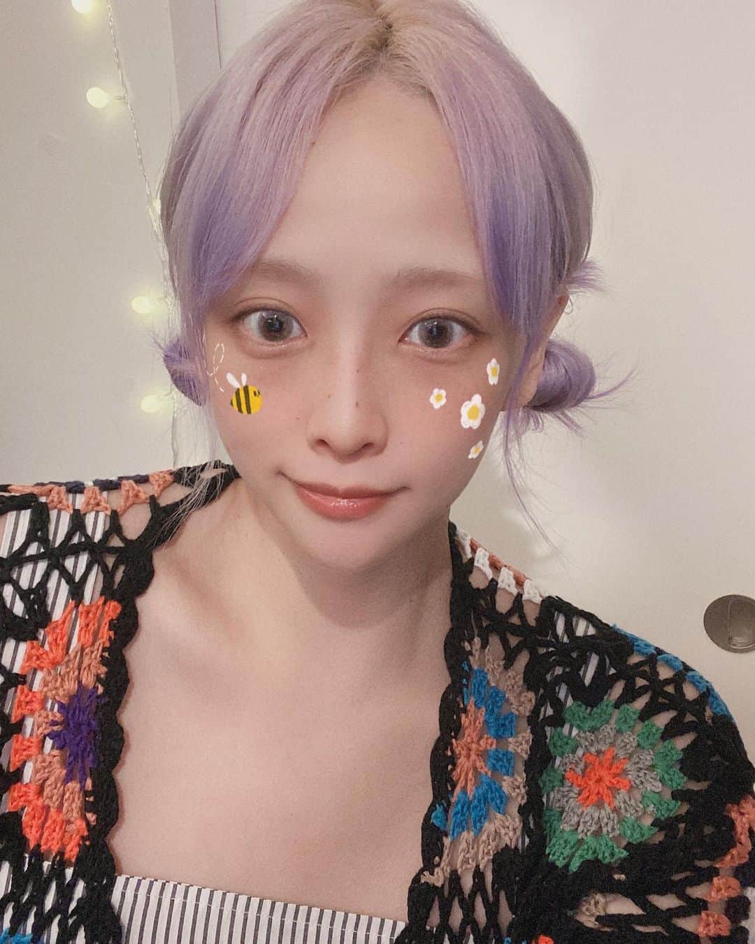 大谷雅恵のインスタグラム：「クロシェ編みが可愛すぎてクロシェ編みになりたい✴︎  #クロシェ #テヨン #taeyong」