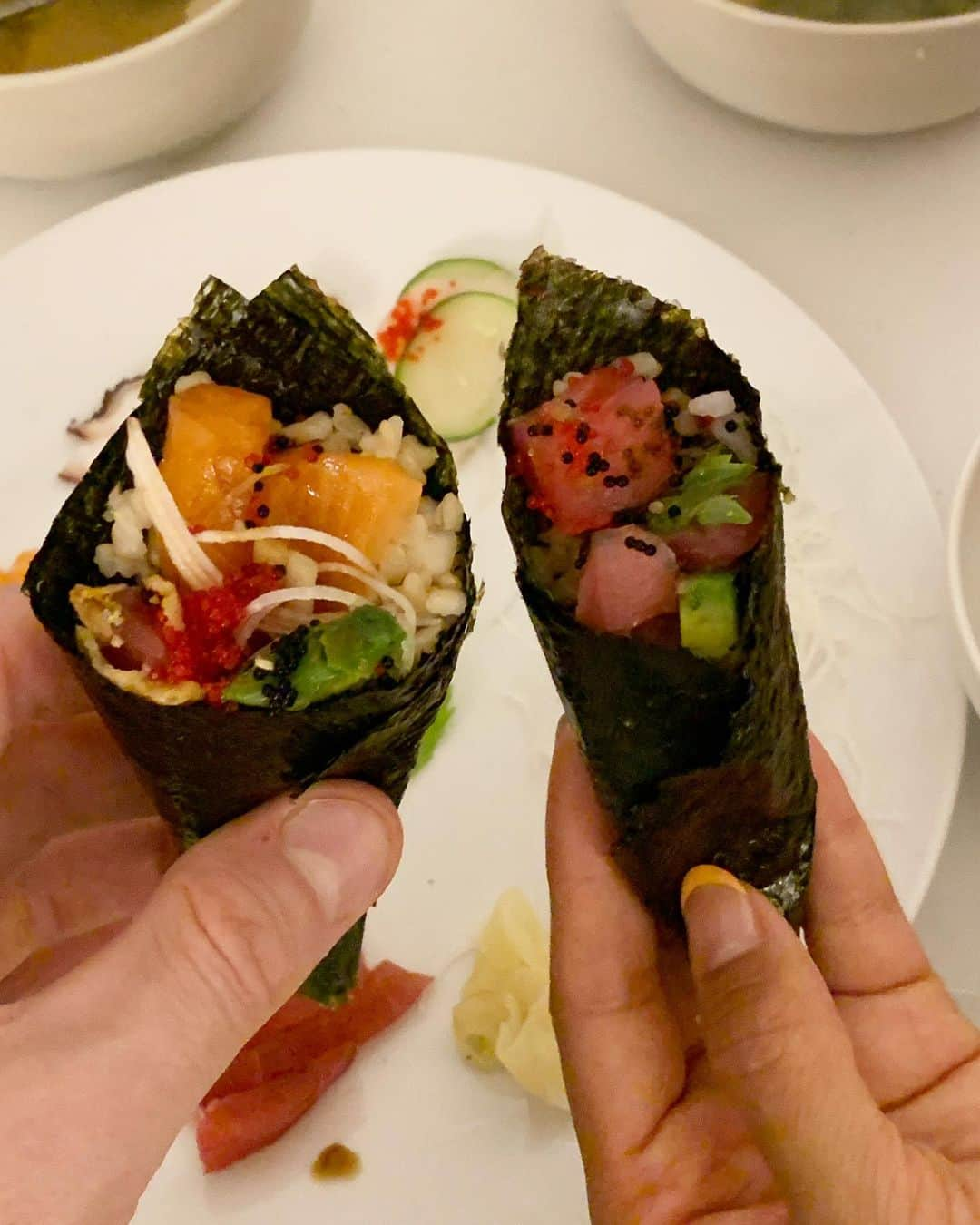 テイラー・ペンバートンさんのインスタグラム写真 - (テイラー・ペンバートンInstagram)「Handrolls at home 😋」8月25日 3時51分 - pemberton