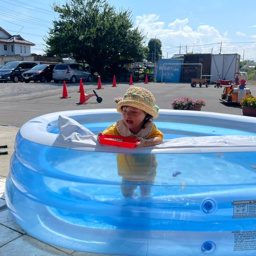 村方乃々佳さんのインスタグラム写真 - (村方乃々佳Instagram)「猛暑日はやっぱりプール☀️ After all it is a pool on a hot day☀️  #村方乃々佳 #ののかちゃん #노노카 #nonokamurakata #ののちゃんねる #ののちゃん #プール #夏休み」8月1日 17時32分 - nonochannel555