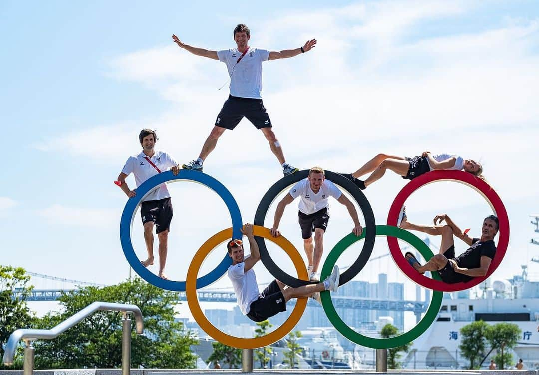 ジェシカ・ピルツのインスタグラム：「Olympic Village Vibes 🔵🟡⚫️🟢🔴 #tokyo2020 #olympicgames #olympics Pics by @wilhelmheiko」