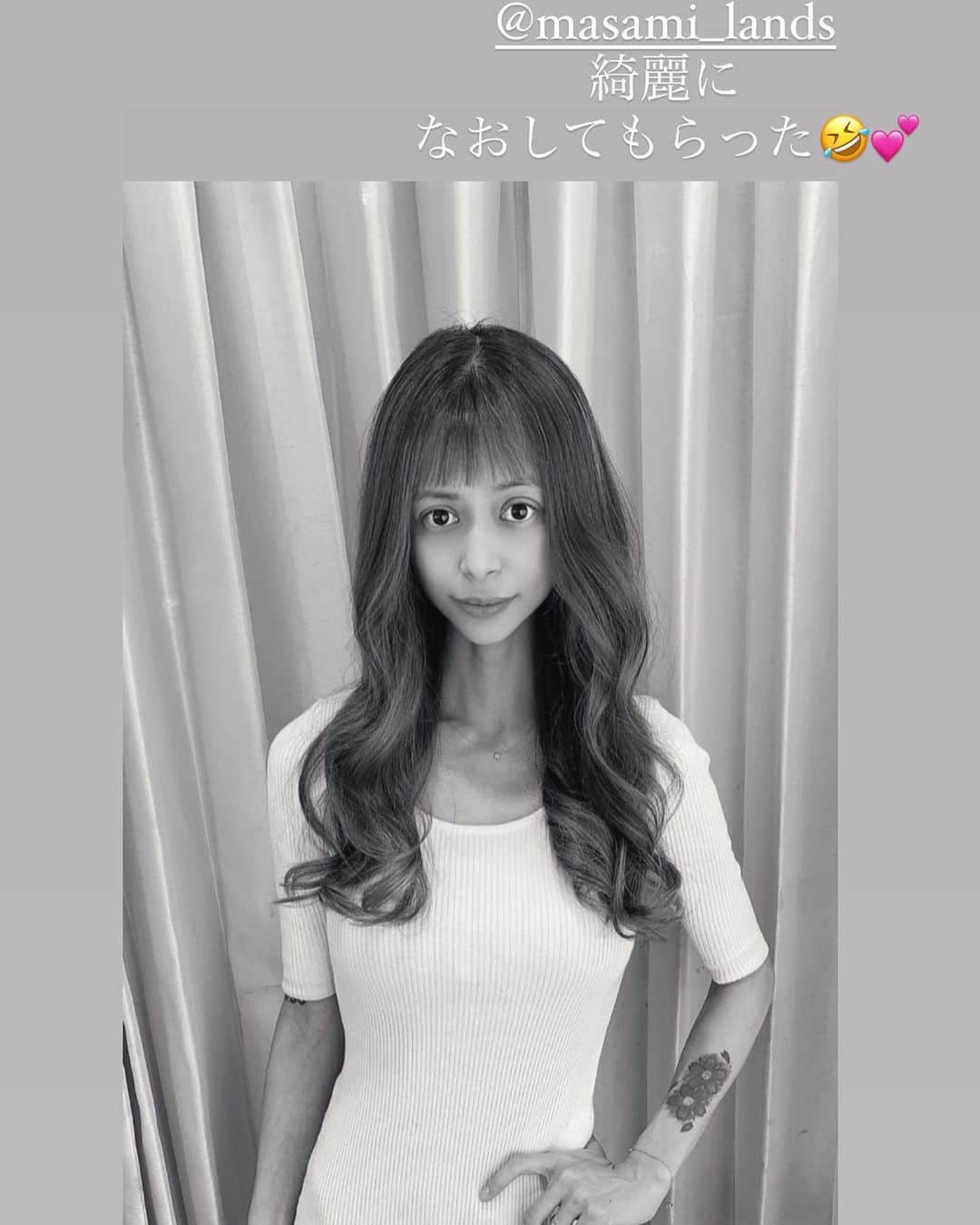 間宮梨花さんのインスタグラム写真 - (間宮梨花Instagram)「前髪直してもらった時🥺💕 さすがプロだね🤣💕 @masami_lands  かわいくしてくれてありがとう💕 #５月の話 #髪の毛長いの懐かしい #前髪 #ヘアースタイル  #現在ショートヘアです」8月2日 15時36分 - rika_aizawa0329