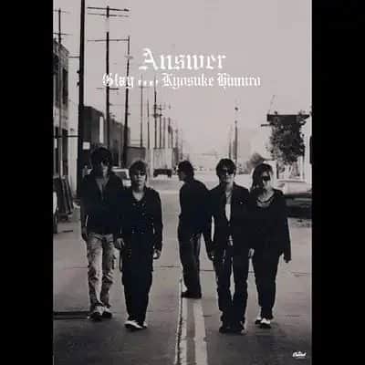 氷室京介のインスタグラム：「《Today’s Recommend》 2006年8月2日の今日、GLAY feat. KYOSUKE HIMURO『ANSWER』リリース⚜️  15 years ago today, GLAY feat.KYOSUKE HIMURO 『ANSWER』release⚜️ #kyosukehimuro #glay #answer」