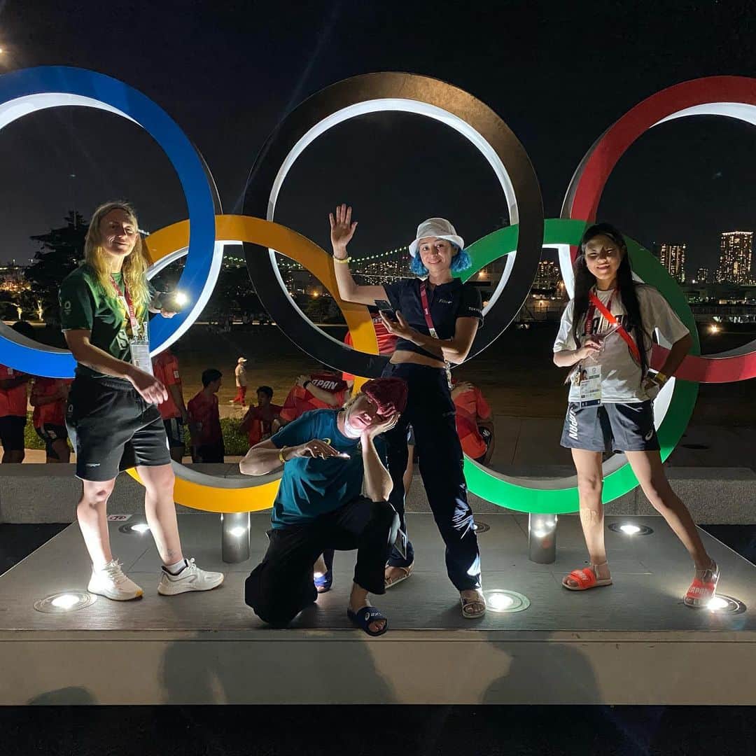 開心那のインスタグラム：「Olympic😎🤘🏽🔥 Enjoy the Olympics and do your best😝🛹  #olympics  #skate board #park style」