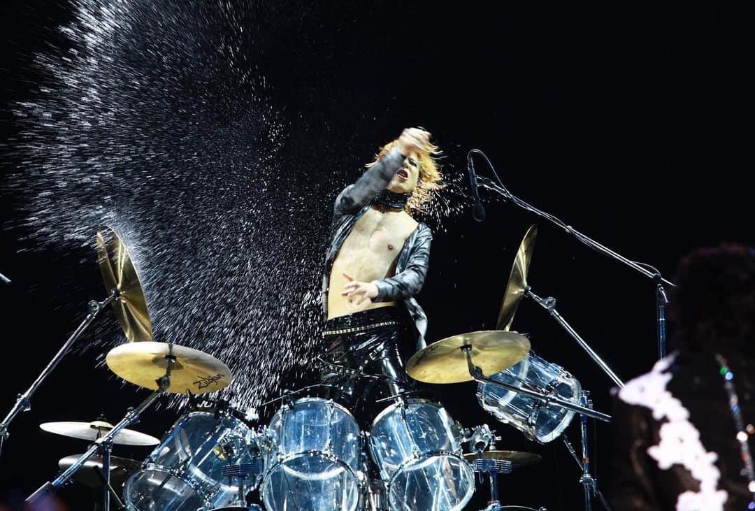 のインスタグラム：「X   #yoshiki #x #xjapan #drums #piano」