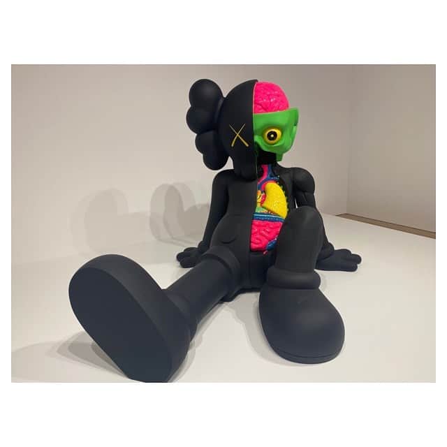 フェフ姉さんさんのインスタグラム写真 - (フェフ姉さんInstagram)「KAWS展行ってきたんゴ！！ 🔵📒🟦🧿🤖🌏🟨 . . イラストは、わたくしとおおたんゴ - #kaws #kawstokyofirst  #KAWS展 #森アーツセンターギャラリー」8月2日 18時00分 - aotan5444