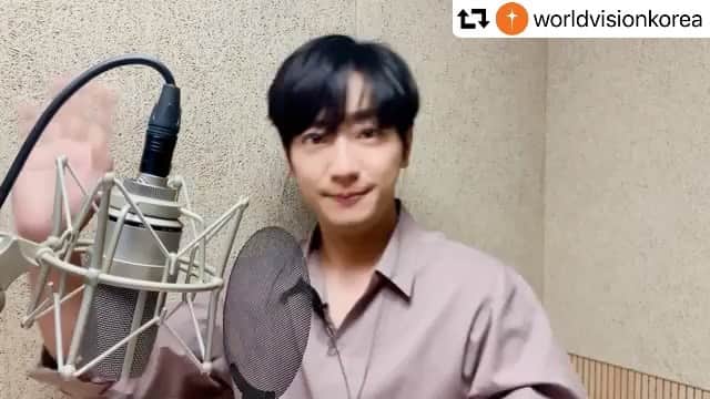 イ・サンヨプのインスタグラム：「#월드비전 #월드비전후원스토리공모전  #우리가함께한시간」