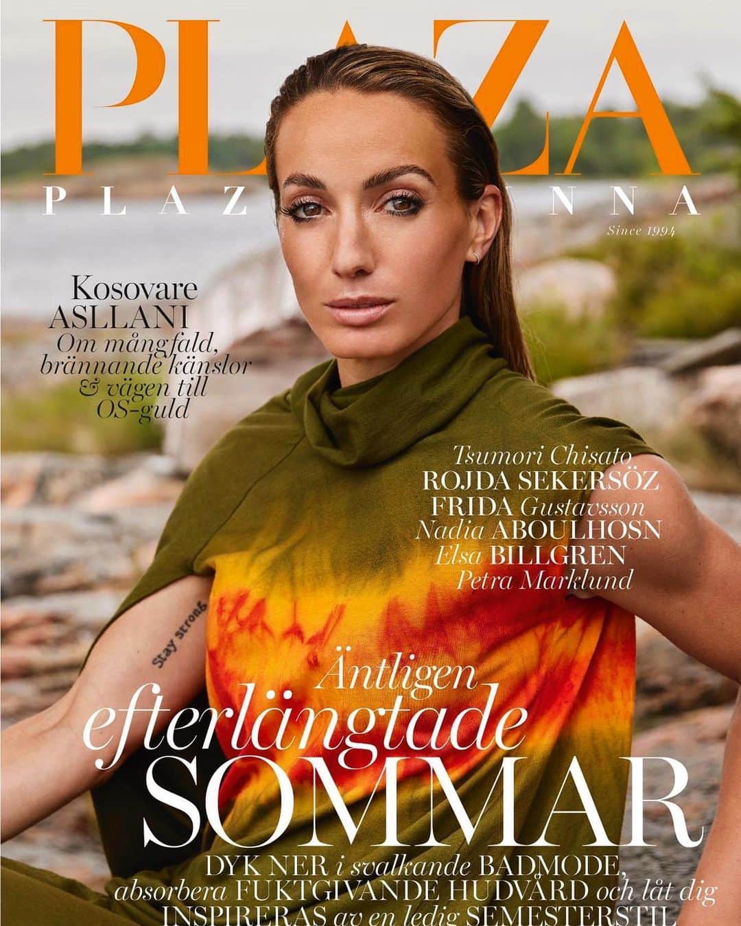 コソヴァレ・アスラニのインスタグラム：「Meanwhile in Sweden, summer issue cover july - september 📸」