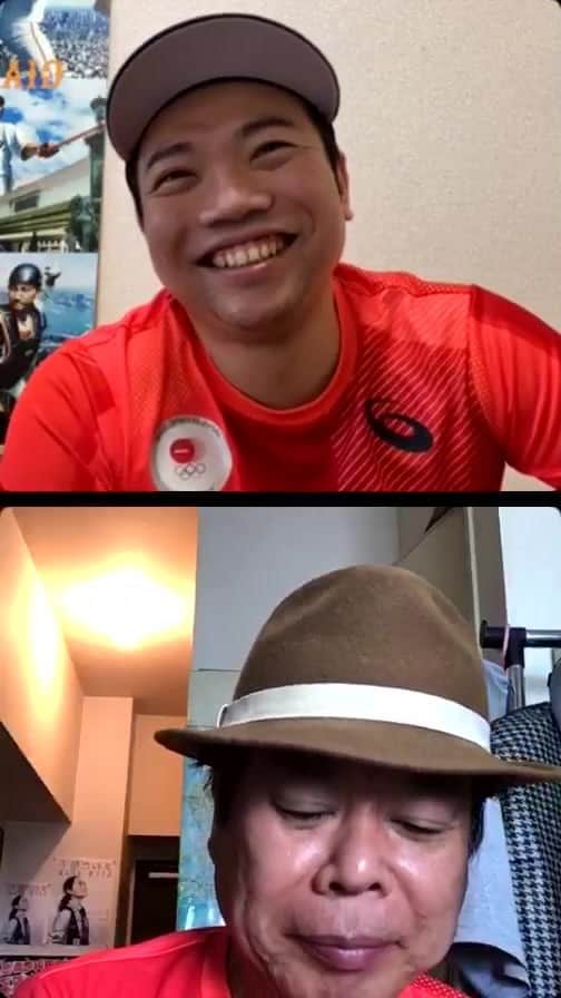 あれ慎之助のインスタグラム：「ベスト8おめでとう㊗️ #teamred2020 #tokyo2020 #asics #偽Japan #ゴジーラ久山 #あれしんのすけ」