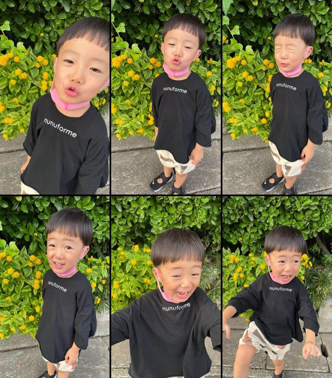 田中真奈美のインスタグラム：「元気なお顔見せて💚 って言ったら、「元気でーす😆🙌🏻」 って叫び出しました😂 . 病み上がりのリョータ👦🏻 ちょっと痩せたね、そして焼けてますね☀ . 「早く5歳になりたいな〜」って今日言ってたけど、、、ゆっくりでいいんだよ💞 毎日君の成長について行くのに必死だよ😂💦🏃🏻‍♀️💦」