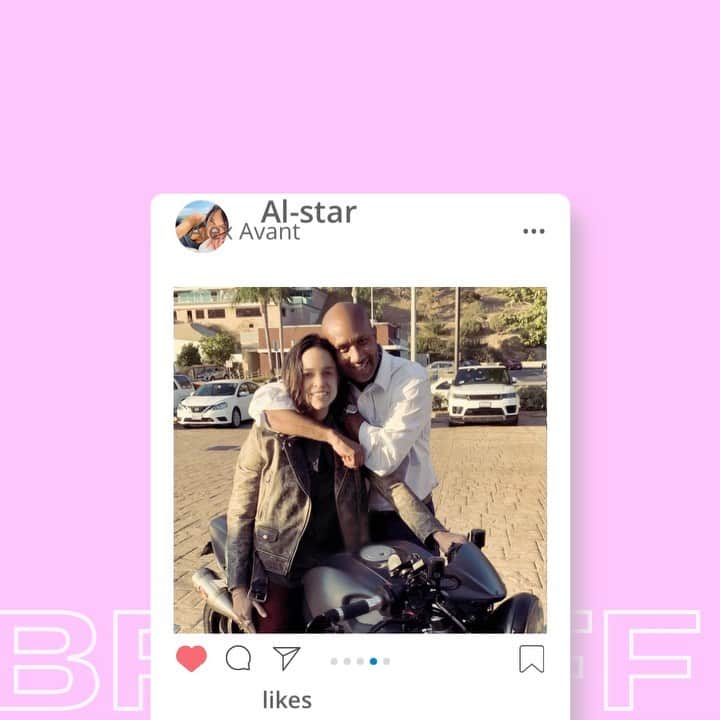 ミシェル・ロドリゲスのインスタグラム：「Happy 50th Al star your an amazing human, and above all a great friend. Have a beautiful day ✨😎✨1st day of the rest of your life Milk it baby🤟🏽 @iamalexavant」