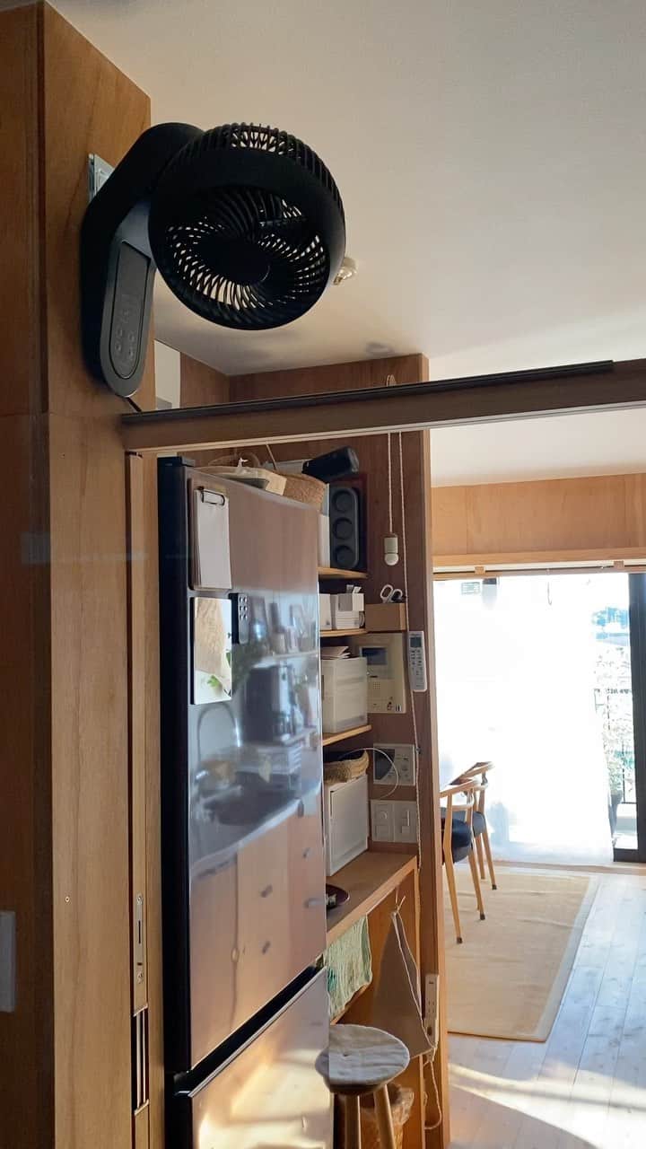 本多さおりのインスタグラム：「#サーキュレーター #壁掛け扇風機  #オーム電機 #カインズホーム」