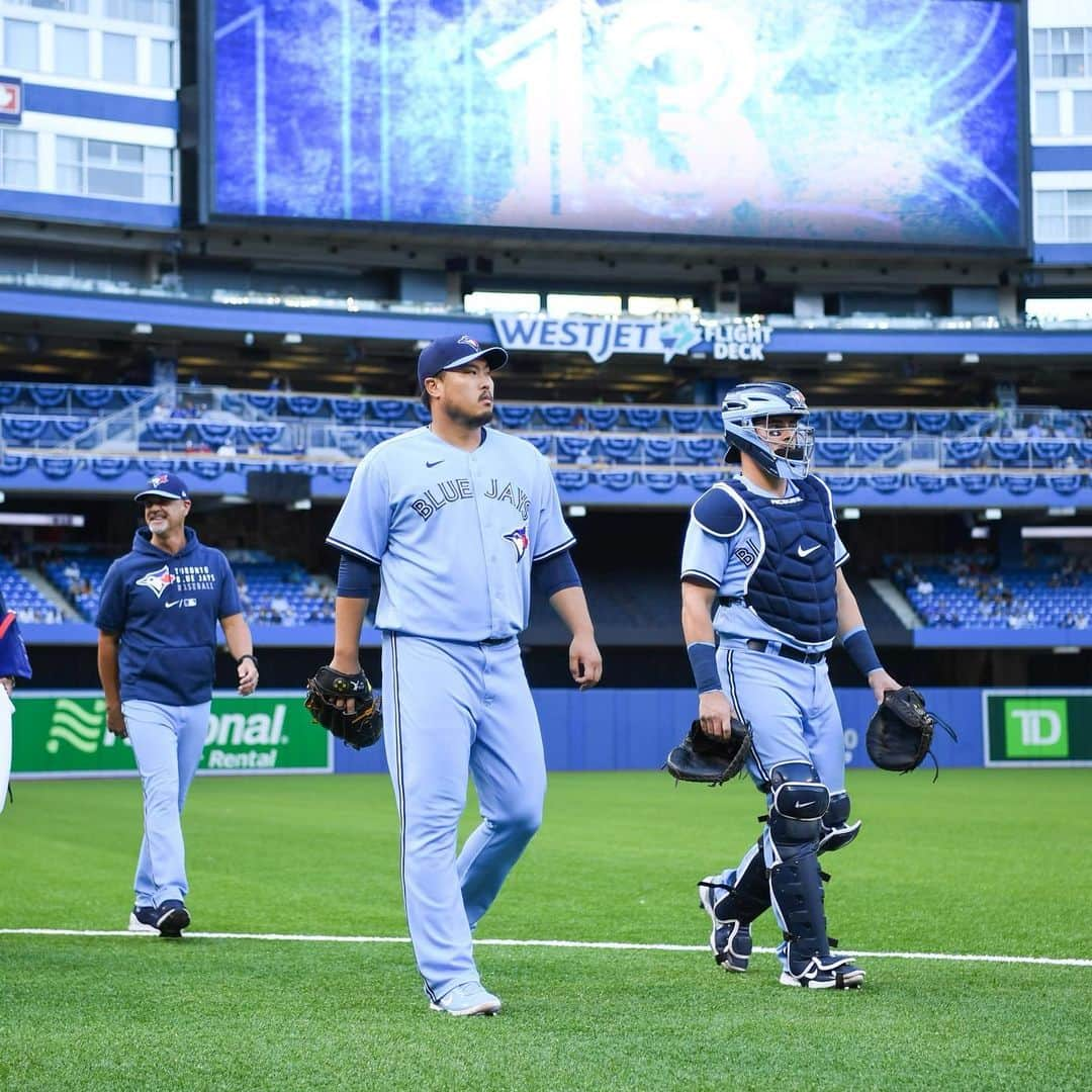 柳賢振さんのインスタグラム写真 - (柳賢振Instagram)「Keep going~~#bluejays」8月4日 11時42分 - hyunjinryu325