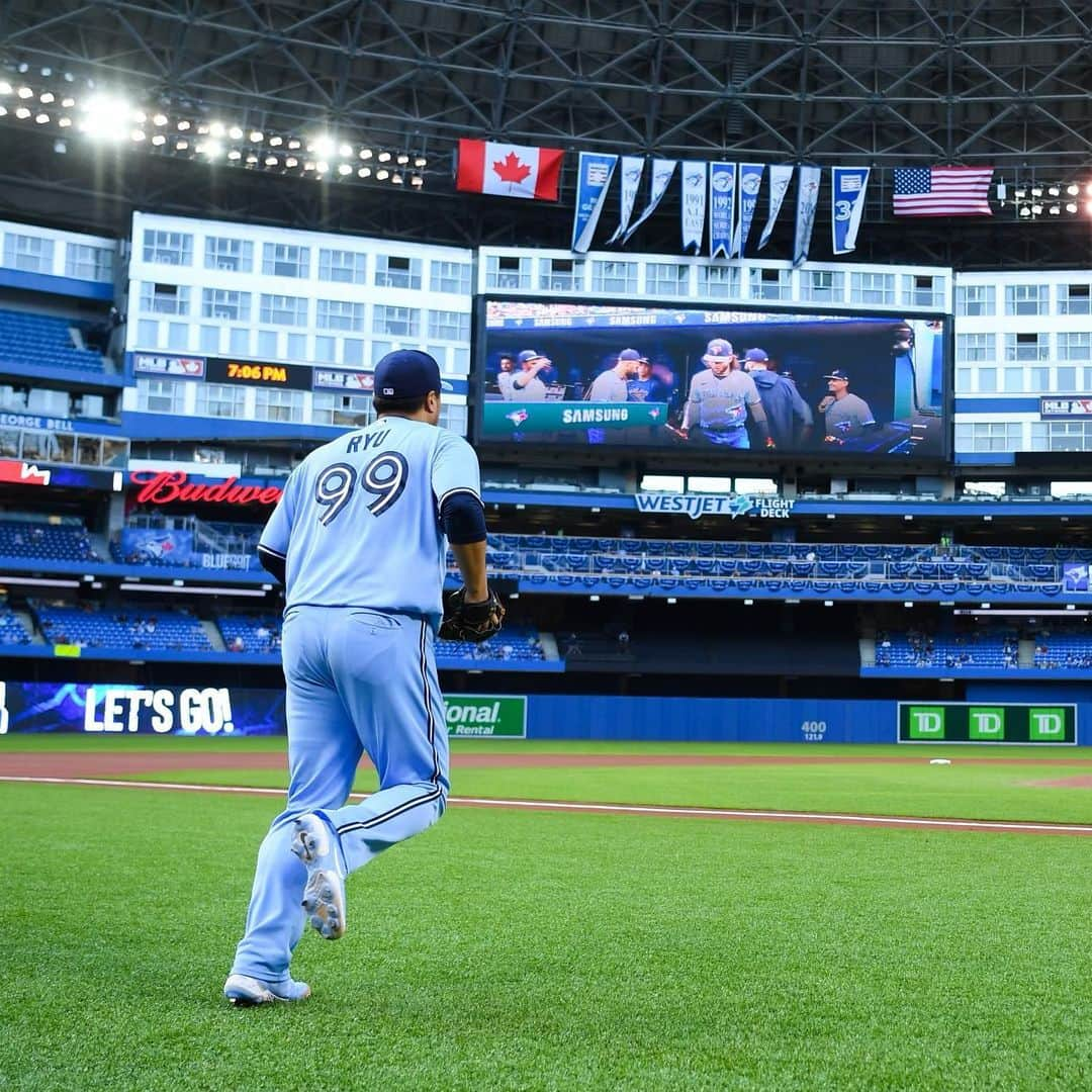 柳賢振さんのインスタグラム写真 - (柳賢振Instagram)「Keep going~~#bluejays」8月4日 11時42分 - hyunjinryu325