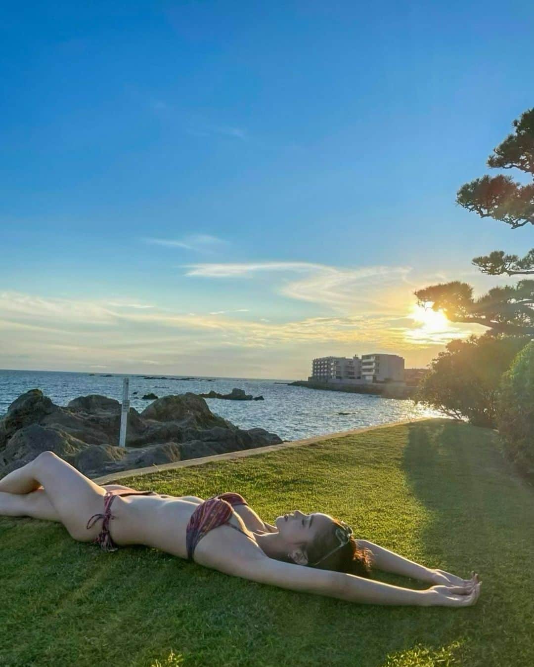 のインスタグラム：「💙  #summer #sea #bikini #swimwear #bikini #off #offday #夏 #海 #水着 #ビキニ #夏休み #休日」