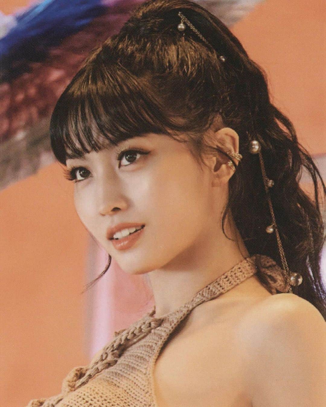 モモのインスタグラム：「♡ [Scan] 210804 - “Taste Of Love” Monograph Photocard   -  #MOMO #트와이스 #모모 #平井もも #もも #TWICE © teudoongies09」