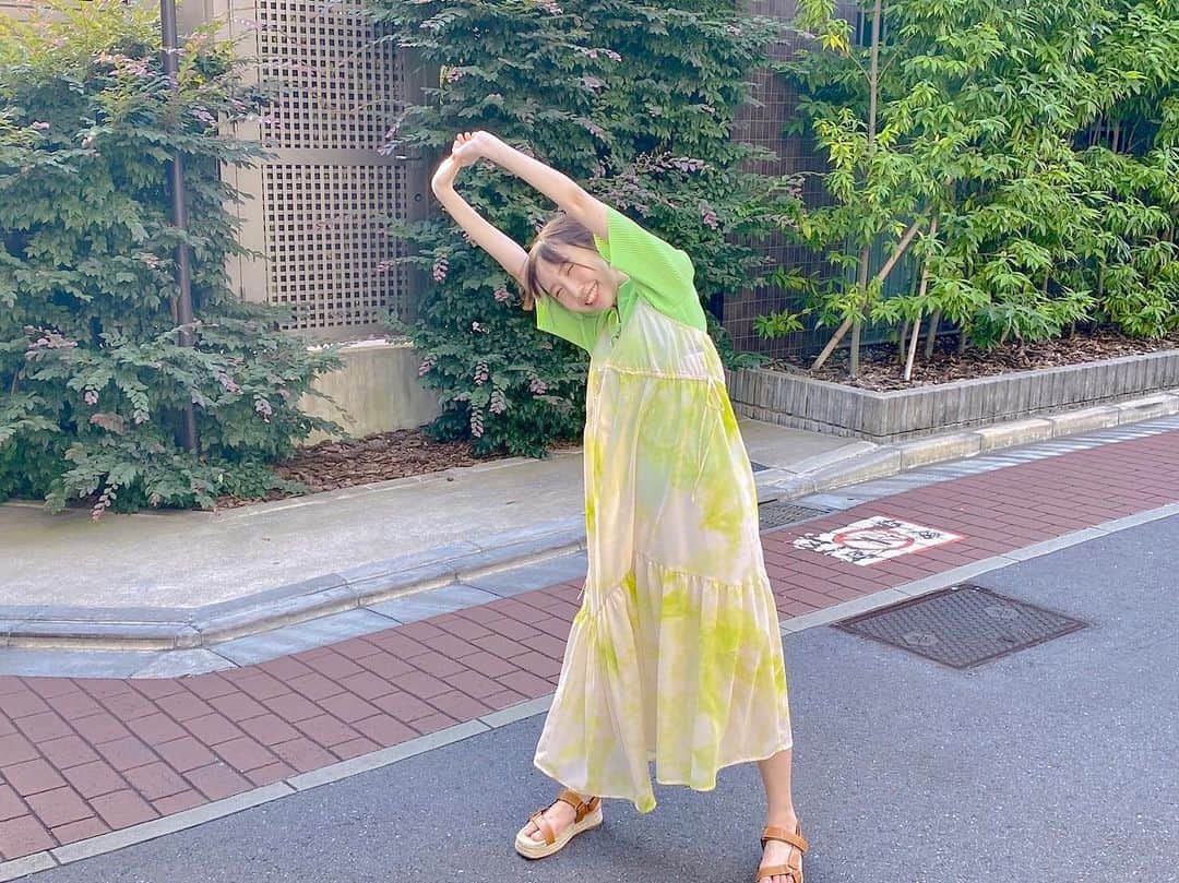 薮下楓のインスタグラム：「のび！  #STU48 #薮下楓」
