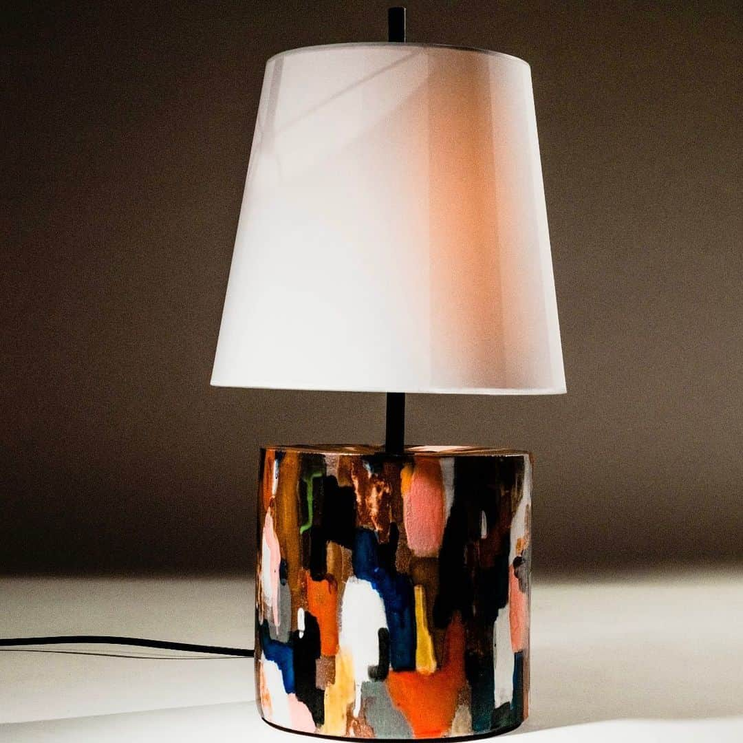 クリエーチャーズオブザウィンドのインスタグラム：「@shanegabier polychrome lamp in collaboration with @romanthomasny featured on @tmagazine The T List  photographed by @cruzcvaldez」