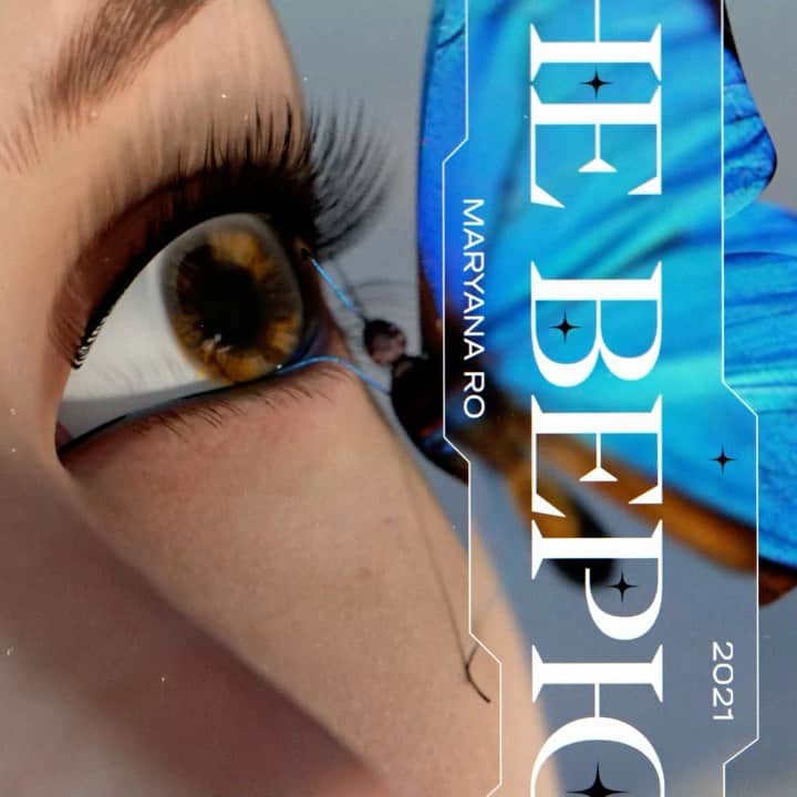 MaryanaRoのインスタグラム：「Maryana Ro - Не верю  Ссылка в био 🦋  Объявляю конкурс на лучший челлендж на этот трек в TikTok! Находите официальный звук, снимайте ваши видео, и в понедельник выберу лучшую идею и сделаю ваш челлендж официальным 💙 Остальных буду репостить в сторис 🧿」