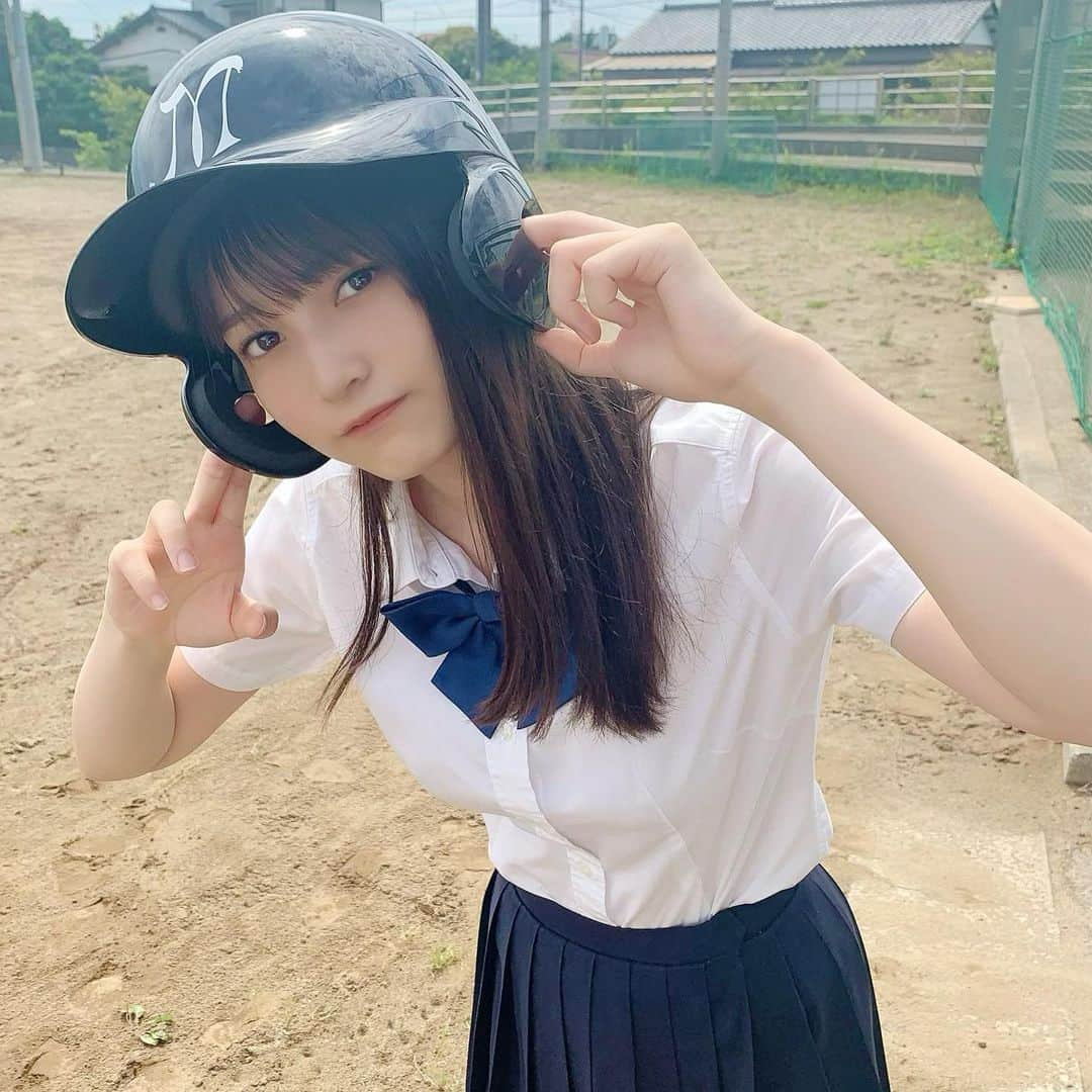 黒嵜菜々子さんのインスタグラム写真 - (黒嵜菜々子Instagram)「こう見えて野球マネですた⚾️🔥  #野球」8月6日 20時08分 - kurosaki0516