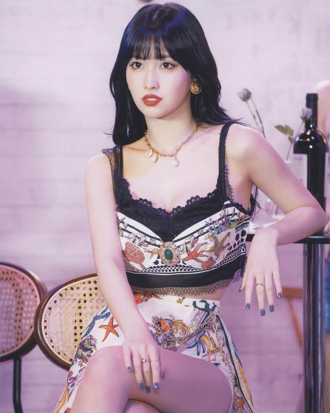 モモのインスタグラム：「♡ [Scan] 210806 - “Taste Of Love” Monograph   -  #MOMO #트와이스 #모모 #平井もも #もも #TWICE © teudoongies09」