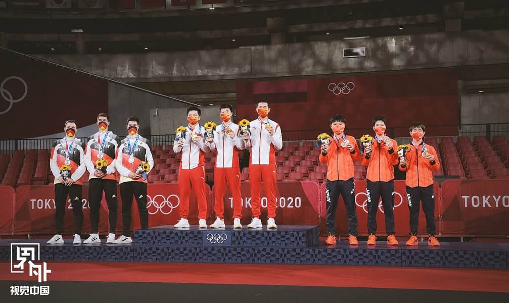 丹羽孝希さんのインスタグラム写真 - (丹羽孝希Instagram)「210806// Tokyo2020 Men's Team Medal Ceremony// Media Pics  . 📷界外 . #東京五輪 #Tokyo2020  #tabletennis #Pingpong #卓球  #niwakoki #kokiniwa #丹羽孝希  #UnitedByEmotion #FromTokyowithlove ❤️」8月7日 0時04分 - allforkokiniwa