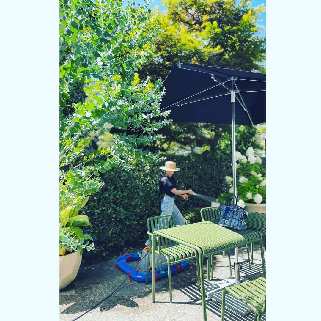 神崎恵さんのインスタグラム写真 - (神崎恵Instagram)「おはようございます🌿 毎朝の水やりの時間。 いろんな色や音がみずみずしくて、 心が整う時間です。 今日はなにをするのかな？ わたしは、息子と遊んだり、仕事をしたり、息子の予備校にいったりする予定です。 いつもと同じ☺️」8月7日 8時56分 - megumi_kanzaki