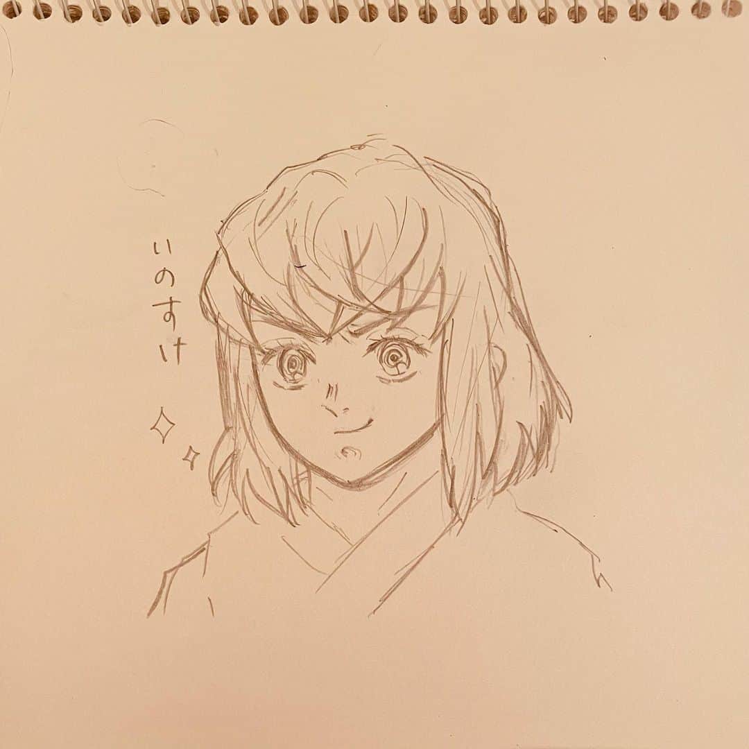 眞鍋かをりのインスタグラム：「柱推しだったけど最近かまぼこも好きです 初めて描いてみた🐗」