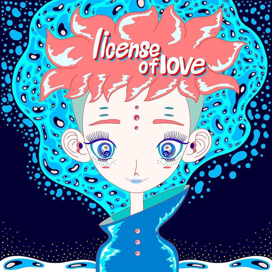 Tropical Discoのインスタグラム：「『Tomggg & kiki vivi kily/ License of Love』 .  Released on July 28th 2021 .  composed by Tomggg & kiki vivi lily .  Artwork by 水江未来 .  Please check the song from the link in bio. .  #Tomggg #goodmusicparty #gmp #kikivivilily」