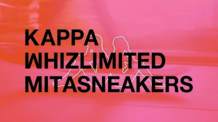 ウィズリミテッドのインスタグラム：「Kappa KSWM "WHIZLIMITED x mita sneakers"  100年以上の歴史を誇るイタリア・トリノ発のグローバルスポーツブランド＜Kappa（カッパ）＞より、蜜月の仲である＜WHIZLIMITED＞と『mita sneakers』がチームアップした三者のコラボレーションモデルが登場。KSWM（ケーエスダブリューエム）と銘打つ本作は、日本未展開モデルのKS1をベースにお馴染みのカラーパレットを用いて再構築。スウェード、ヌバック、テキスタイルといった異素材を巧みに取り入れつつ、ブランドアイコンである男女が背中合わせに座ったシルエットのオミニロゴの大胆なディテールワークでデザイン性をプラス。「CHAIN LINK FENCE（金網）」のグラフィック入りインソールや両者のネームをタンラベルとフォクシングテープにあしらった特別感のある仕上がりで、独自のアイデアが反映されたエクスクルーシブモデル。  KSWM : ¥13,200  Only at @mitasneakers   #whiz #whizlimited #kappa #mitasneakers #kswm #skateboard #whiztokyo #harajuku #tokyo」