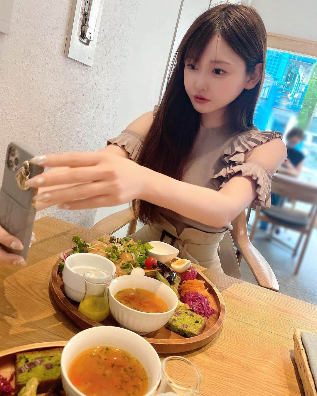 RINKAさんのインスタグラム写真 - (RINKAInstagram)「#カフェランチ 🥗」8月8日 10時20分 - rinka.716