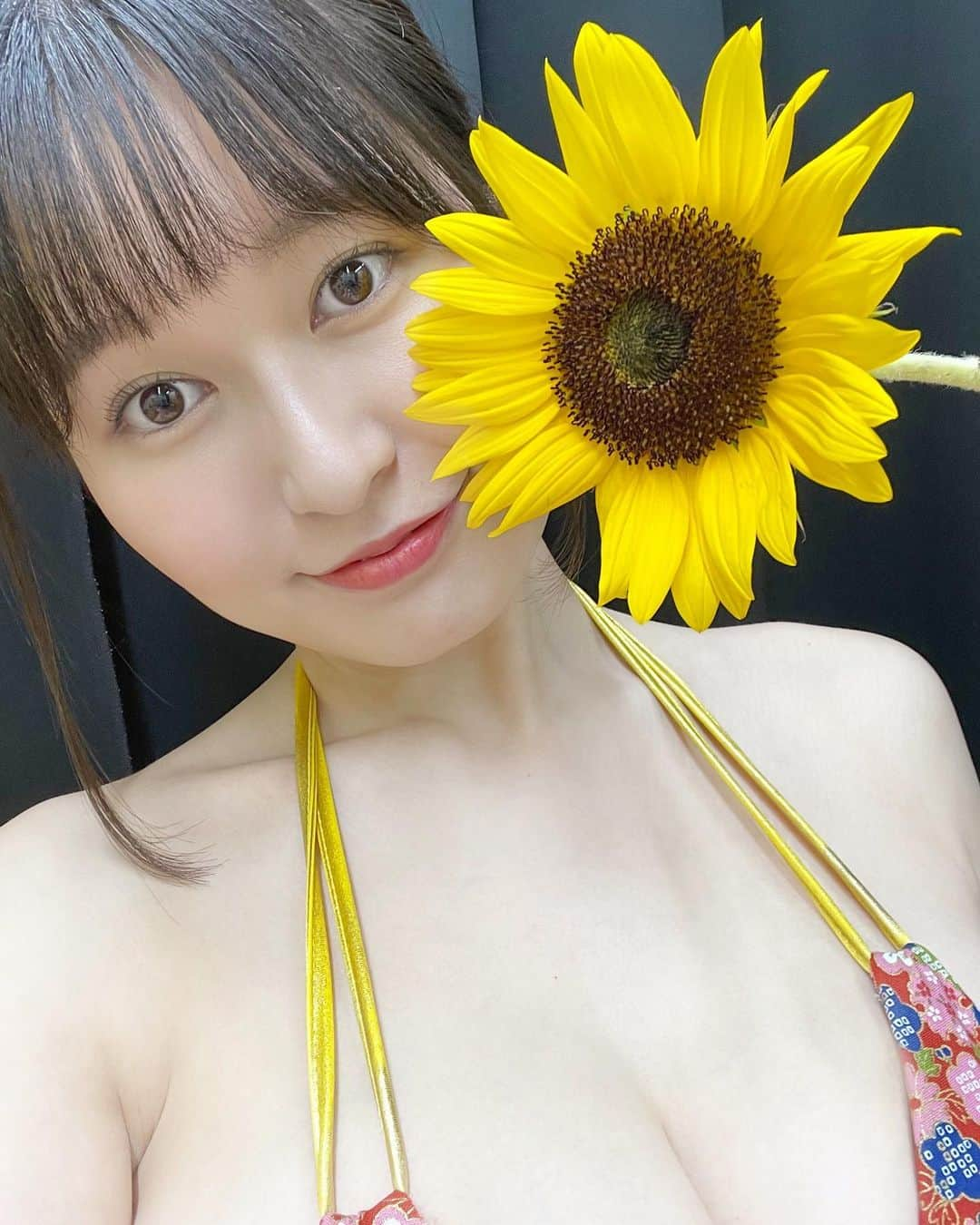 未梨一花さんのインスタグラム写真 - (未梨一花Instagram)「きょう     7thdvd #みりまっくす  発売記念イベントでした🌻   コロナ禍に加えて 悪天候という大変な状況の中 たくさんの方が足を運んでくださり 前回に続き再び✨満員御礼✨で 開催することができました😂   嬉しくて楽しくて つい話が長くなってしまいましたが() ほんとうに幸せな時間でした♥️   ご来場頂いた皆様 ありがとうございました！！！！！！     ちなみに 着用している和柄のビキニは 3枚購入特典の為だけに 自ら手縫いでリメイクした 今日限定の特別な衣装でした🪡   📷最後のは1着目に着た新入りです👙     今回DVDの売れ行きが有難いことに かなり好調らしく🙏 色々突破して頑張ってよかったと 心から安堵してます。。   がそれと同時に 次回作への期待値も爆上がり中で また新たな不安に襲われてます😶   まっくすまでとはいかなくとも 自分らしい作品をお届けできたらなと……   一周回って楽しめます！きっと！！！←   🆕8thdvd イーネットフロンティアさんより 9月17日発売です📣Check it out     #8月8日 #ソフマップ #リリイベ #未梨一花 #グラビア #dvd #水着 #和柄 #手作り #リメイク #手縫い #スタンドフラワー #ひまわり #自撮り #ありがとうございました」8月8日 19時31分 - 1ka__3ri