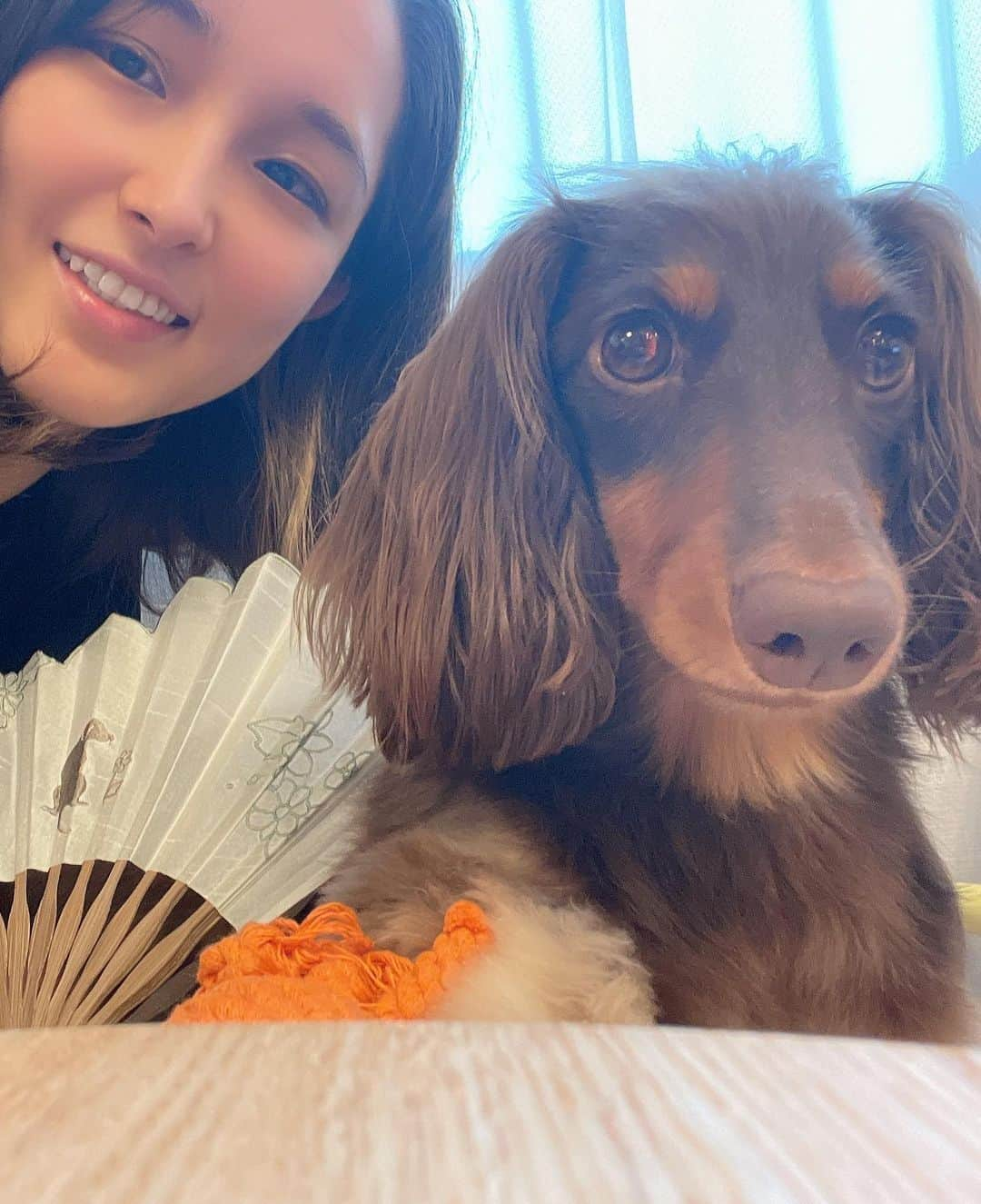 ぱにゃえさんのインスタグラム写真 - (ぱにゃえInstagram)「ありがとう🥰🥰🥰 もうすぐ誕生日なこと思い出した笑  #扇子 #ポーチ #誕生日カード」8月8日 12時58分 - panyaee