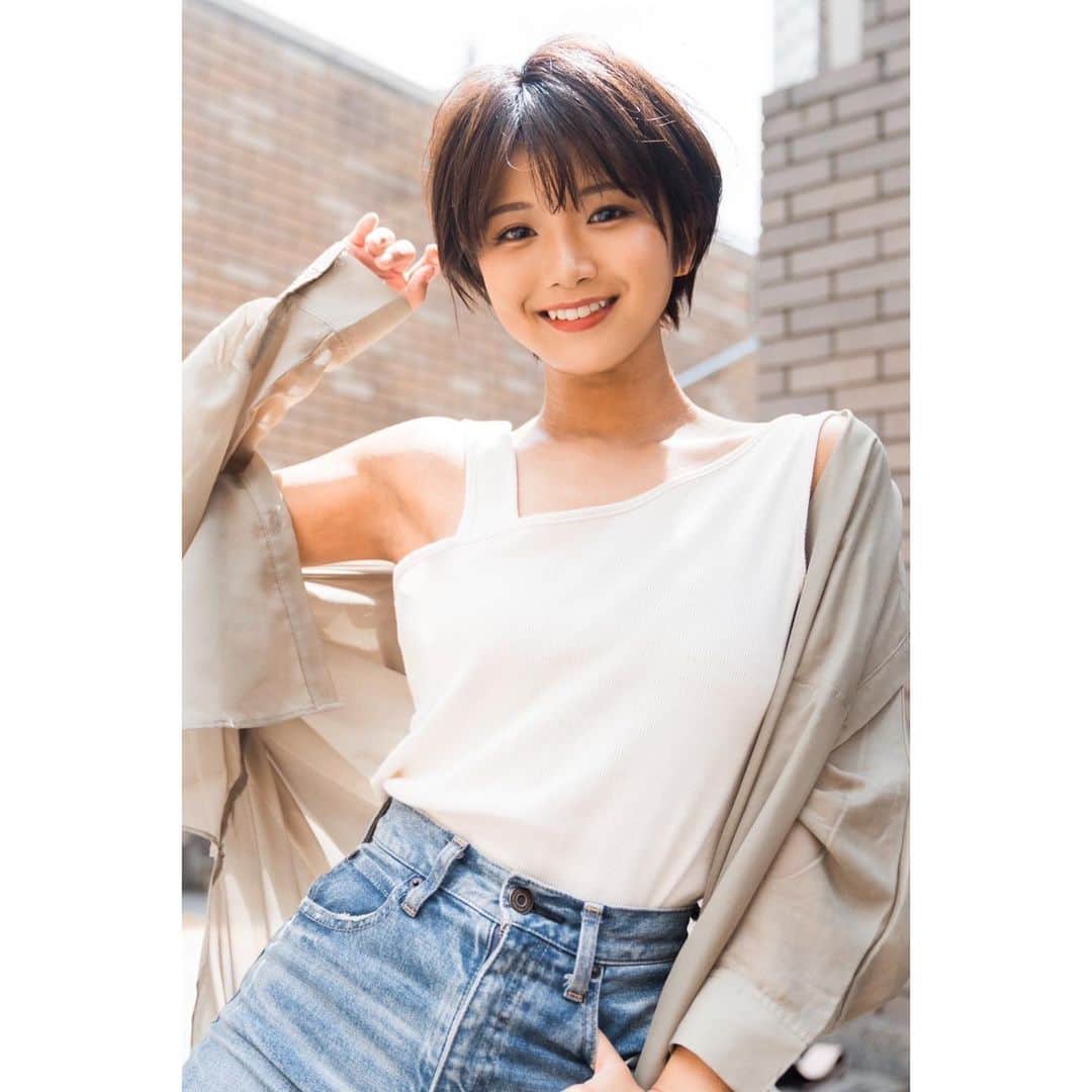 山本ゆうかのインスタグラム：「⁡ ⁡ ⁡ ⁡ ⁡ 汗かきなので、夏は死ぬ。 頭から流れてくる汗が1番嫌よね…滴り落ちるし… 女の子の頭から汗が大量に滴り落ちるのどうよ…… ⁡ ⁡ ⁡ ⁡ @hiroto_shimada」